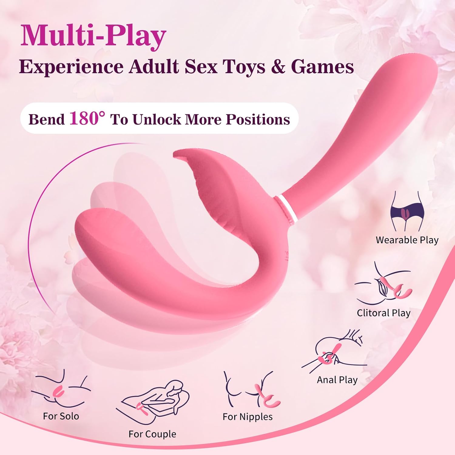 TwinRider Strapless Strap - On Vibrator - Vixen | Nova Network