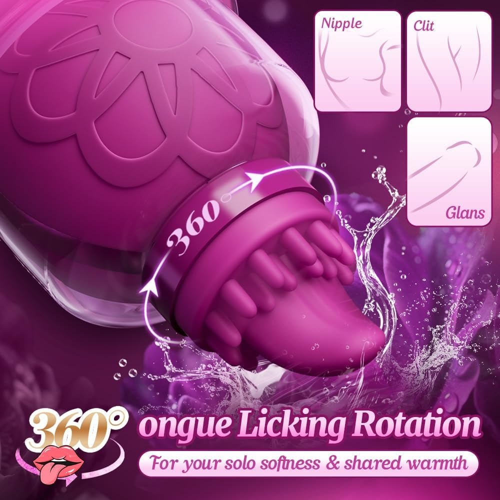 TwinTongue Rotating Tongue Nipple Sucker Stimulators – 10 Modes - Vixen Adult Playroom