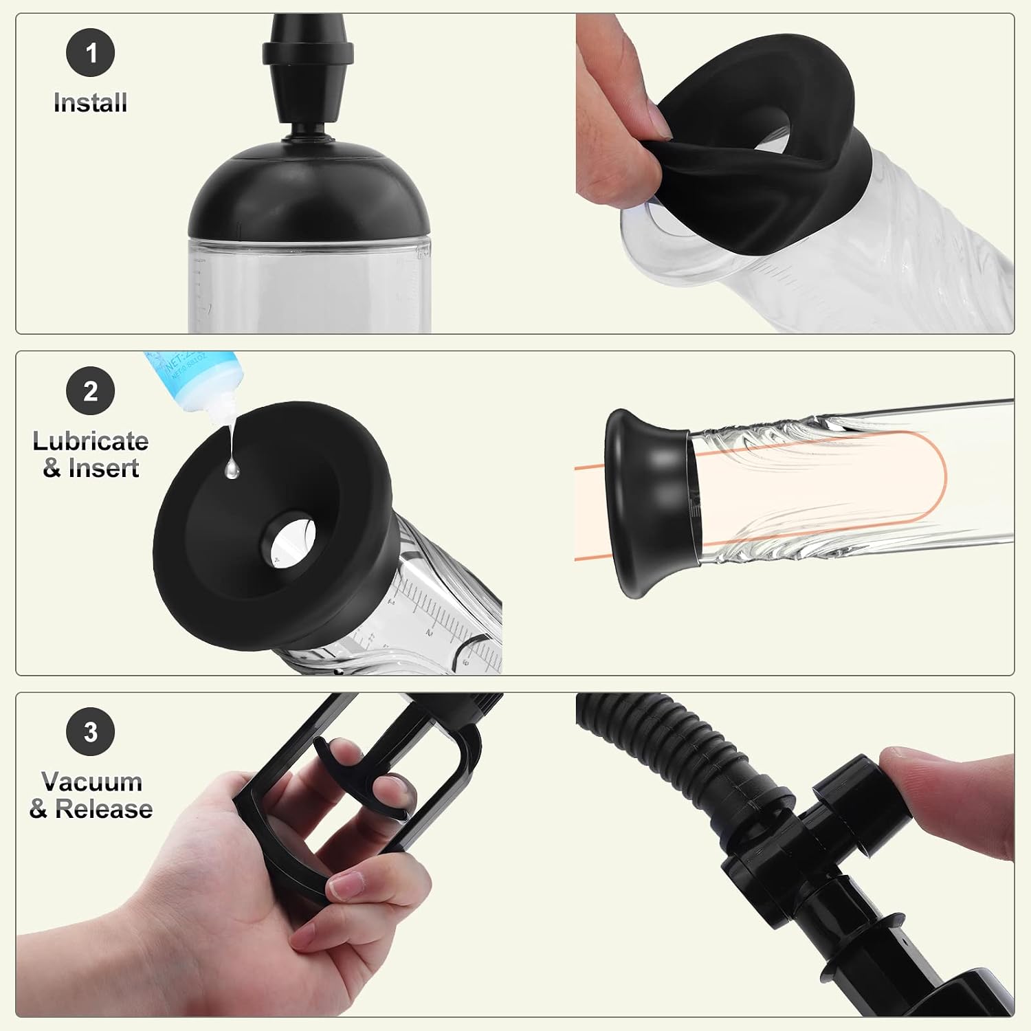 TwinVault Penis Pump & Pocket Pussy | 3 Sleeves + Lube - Vixen Adult Playroom