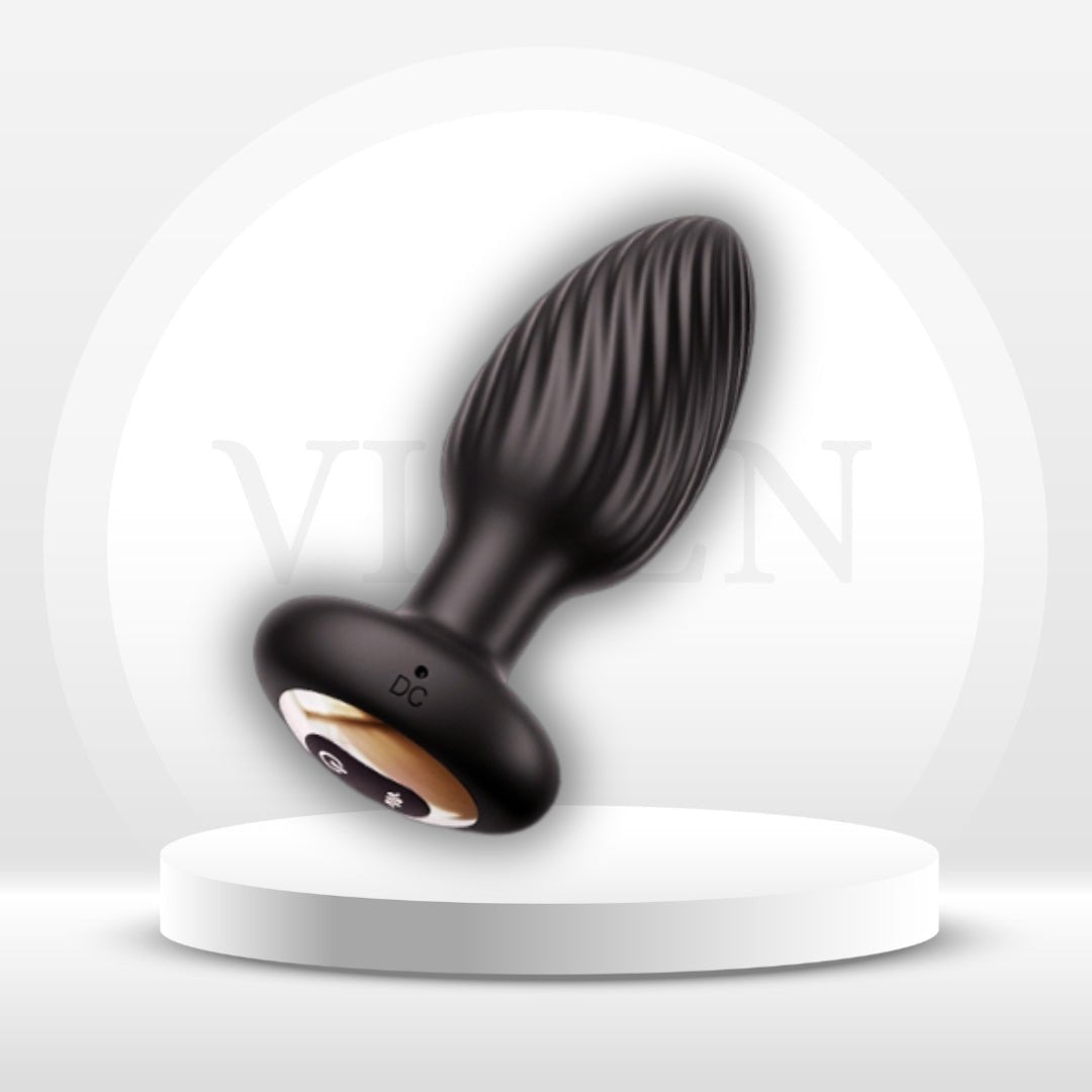 TwistFill Spiral Large 360° Rotating Butt Plug - Vixen Adult Playroom