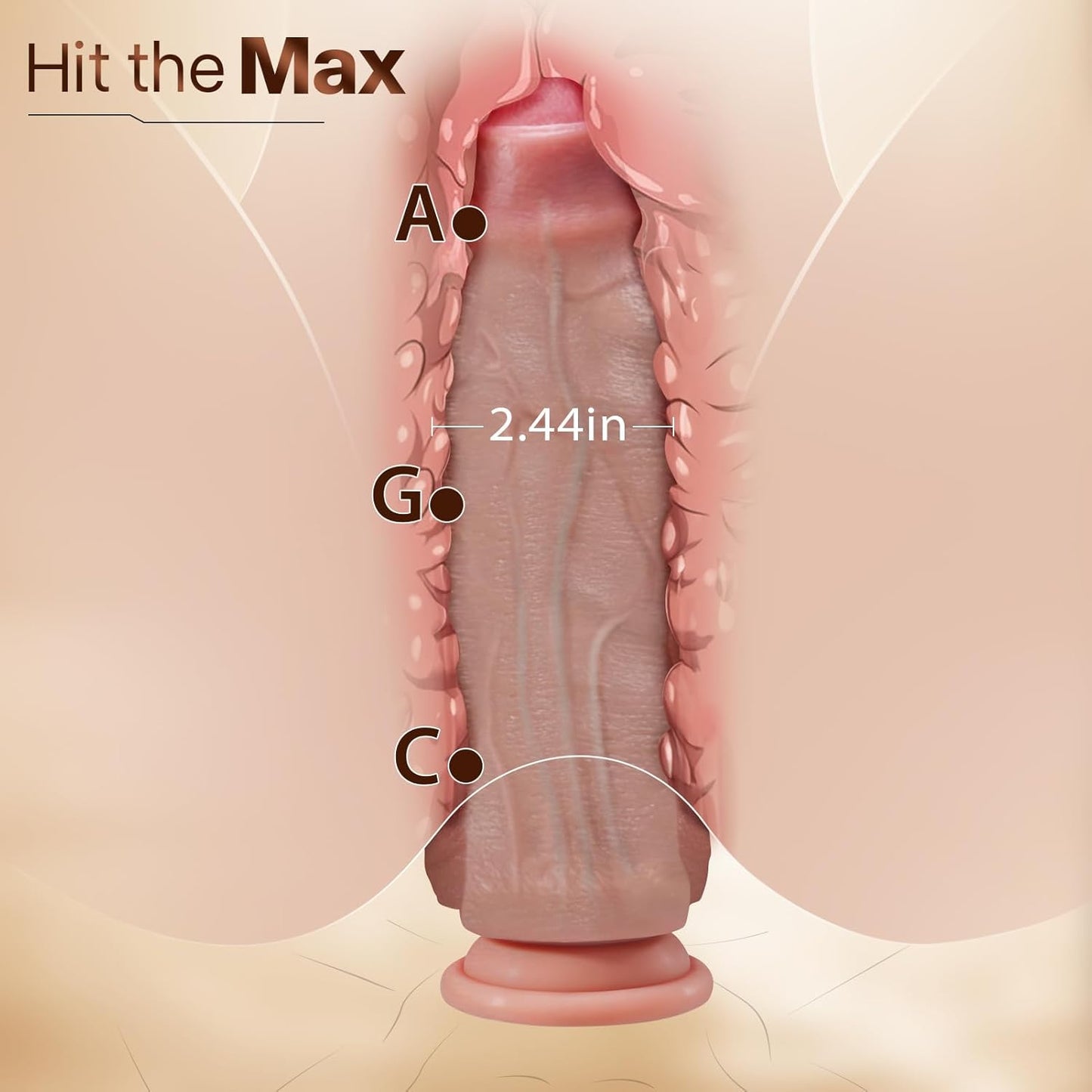 UncutKing XL Foreskin Realistic Dildo - Vixen | Nova Network