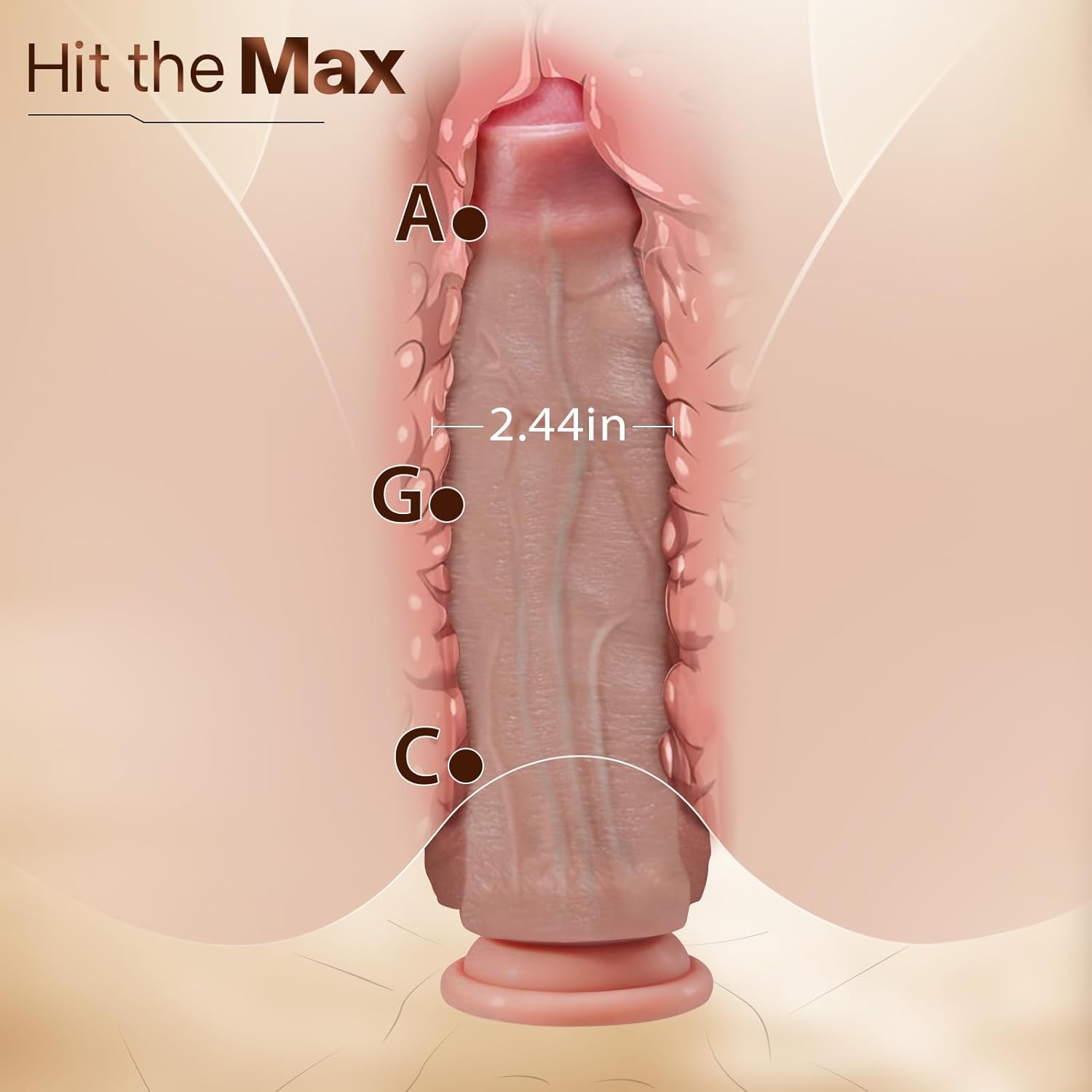 UncutKing XL Foreskin Realistic Dildo - Vixen | Nova Network