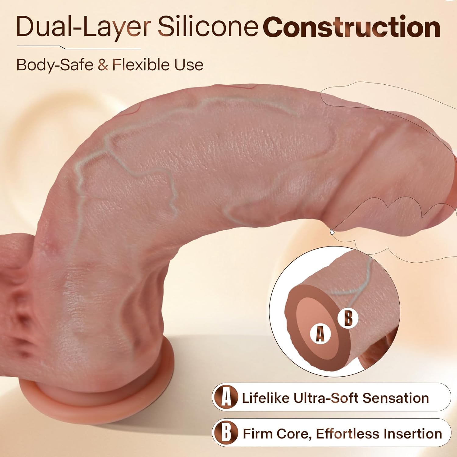 UncutKing XL Foreskin Realistic Dildo - Vixen | Nova Network
