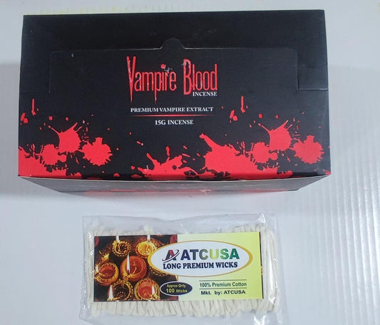 Vampire Blood Incense Sticks Agarbathi - 15g Boxes (12) - for Church,Aroma Therapy,Relaxation,Meditation & Sensual Therapy - Vixen | Nova Network