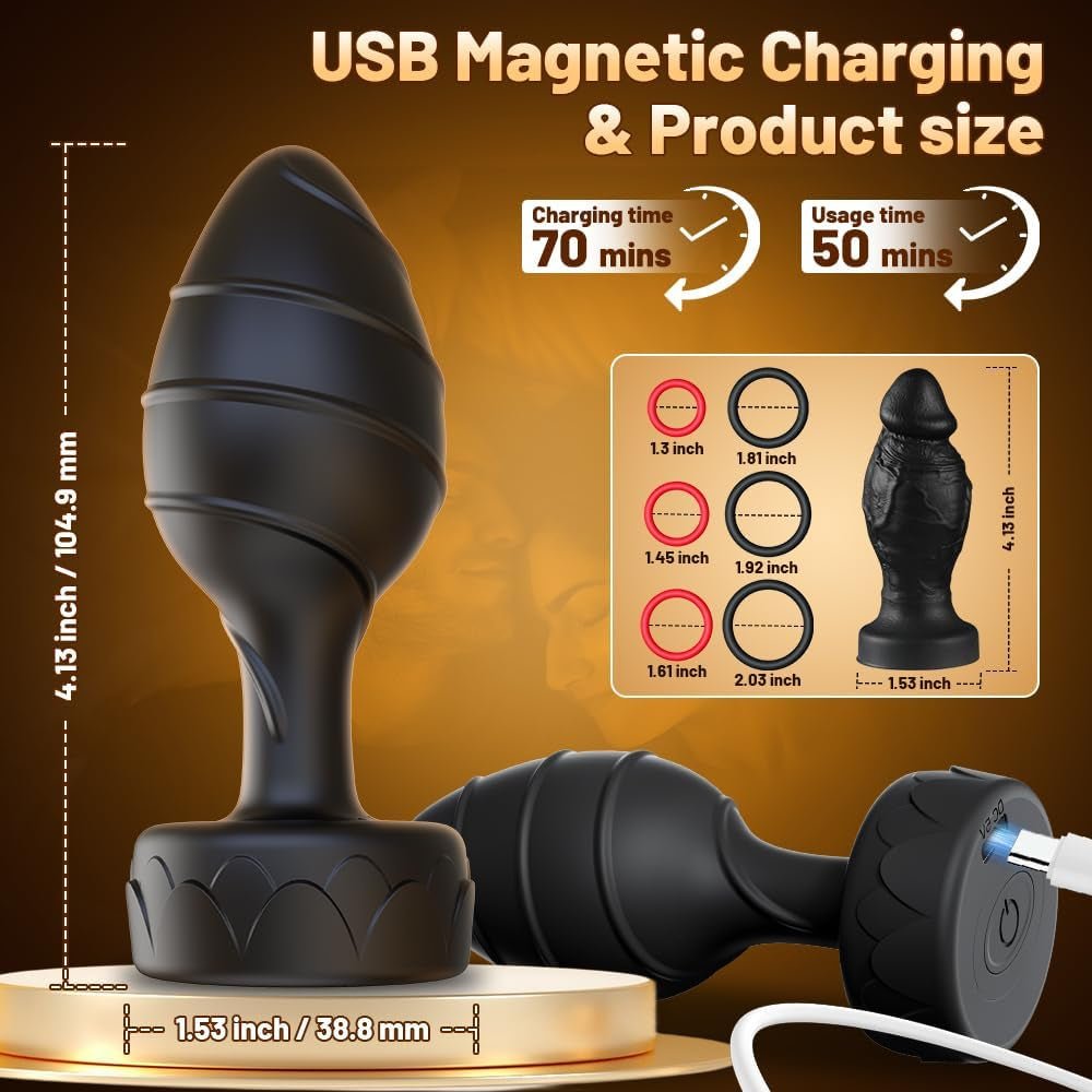 Vanguard Couples Anal Plug & Cock Ring Set - Vixen | Nova Network