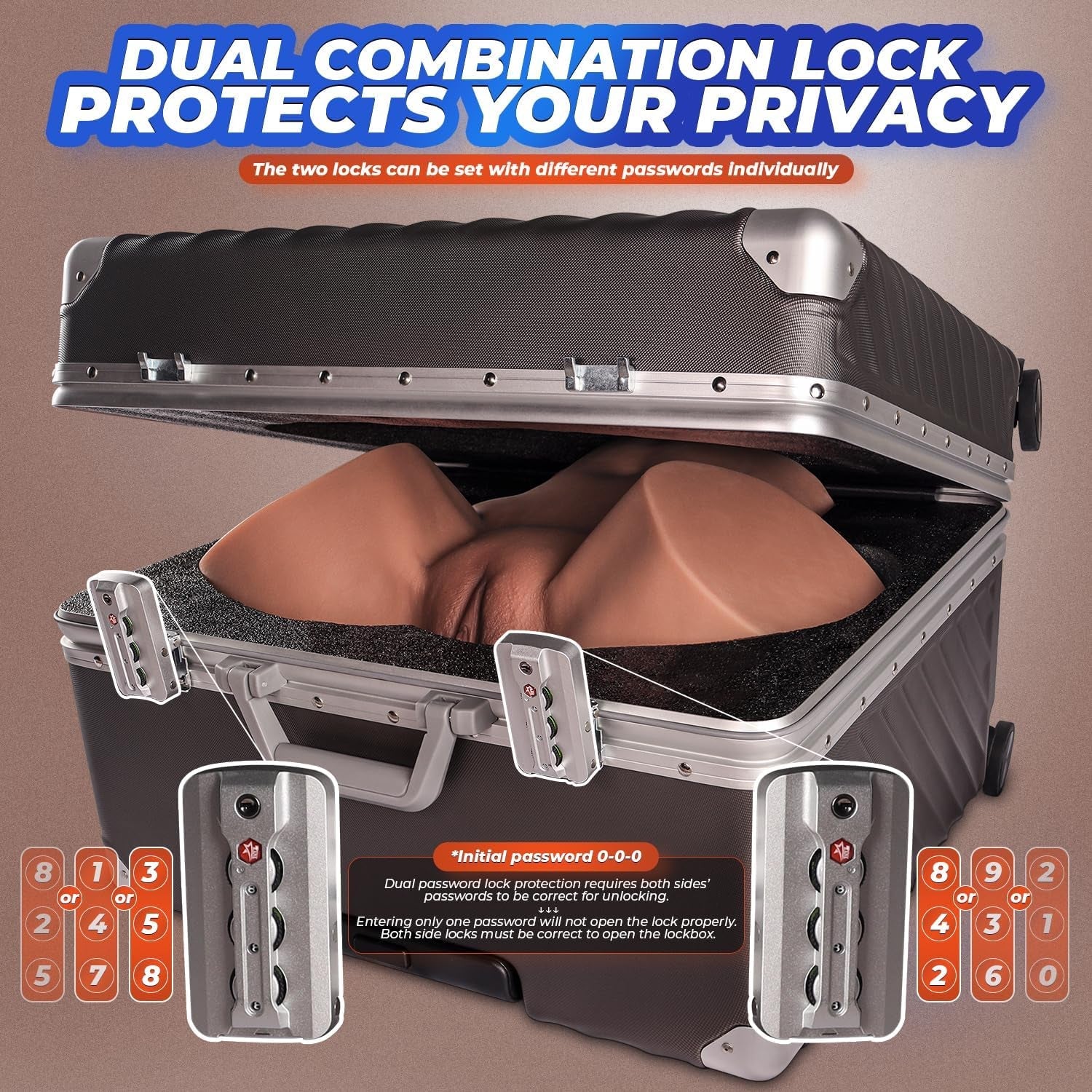 VantaVault Premium Torso Sex Doll with Lockable Luggage - Vixen | Nova Network