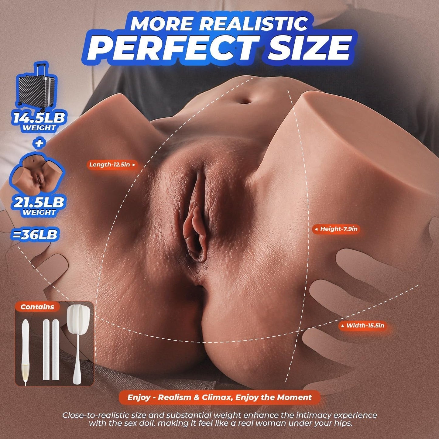 VantaVault Premium Torso Sex Doll with Lockable Luggage - Vixen | Nova Network