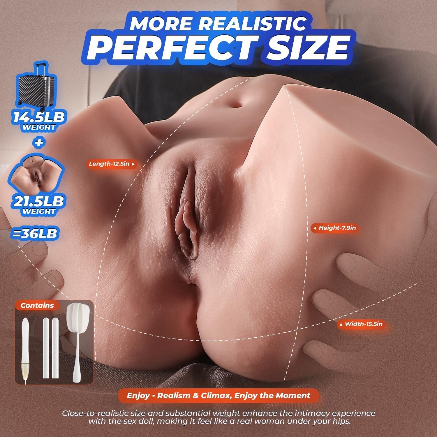 VaultVera Travel 36 lbs Premium Sex Doll Torso - Vixen | Nova Network