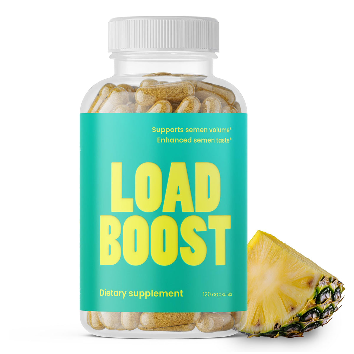 VB Health Load Boost® Semen Volume Booster for Men - Daily Men's Semen Health & Fertility Supplement - Lecithin, Pygeum, L-Citrulline, Zinc, Copper & Bromelain - 120 Capsules (1 Month Supply) - Vixen Adult Playroom