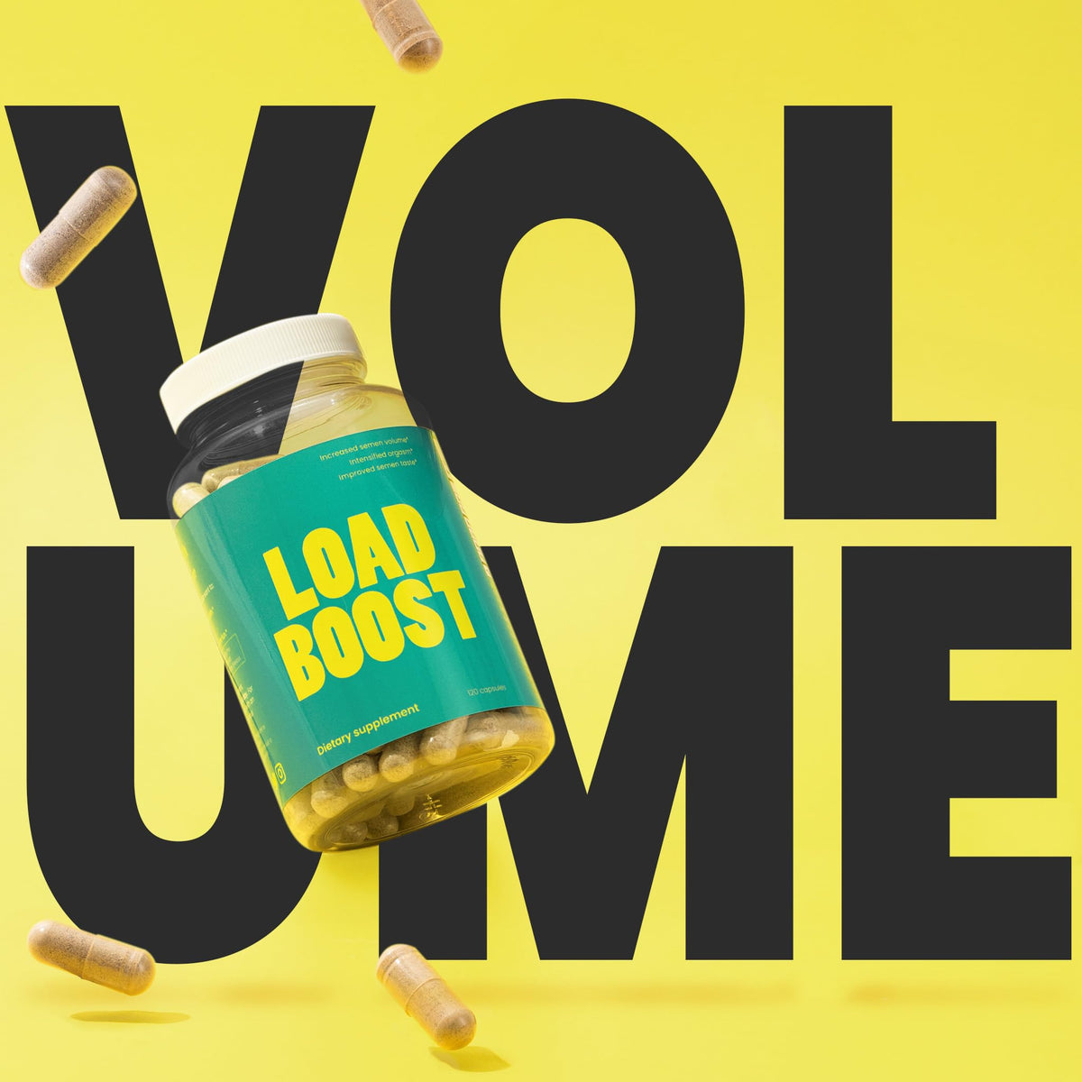 VB Health Load Boost® Semen Volume Booster for Men - Daily Men's Semen Health & Fertility Supplement - Lecithin, Pygeum, L-Citrulline, Zinc, Copper & Bromelain - 120 Capsules (1 Month Supply) - Vixen Adult Playroom
