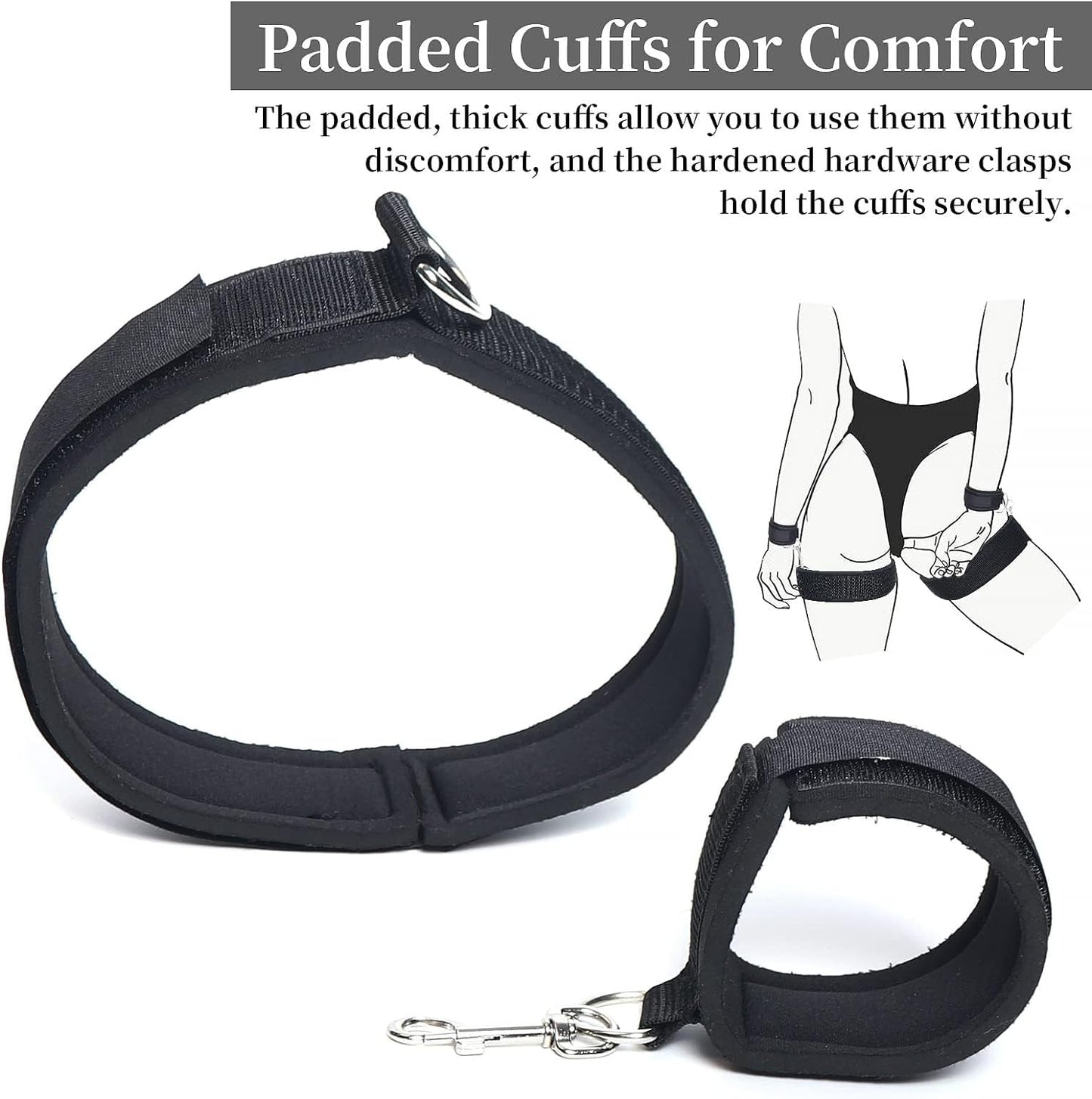 VelcroBond Adjustable Bondage Straps with Padding - Vixen | Nova Network