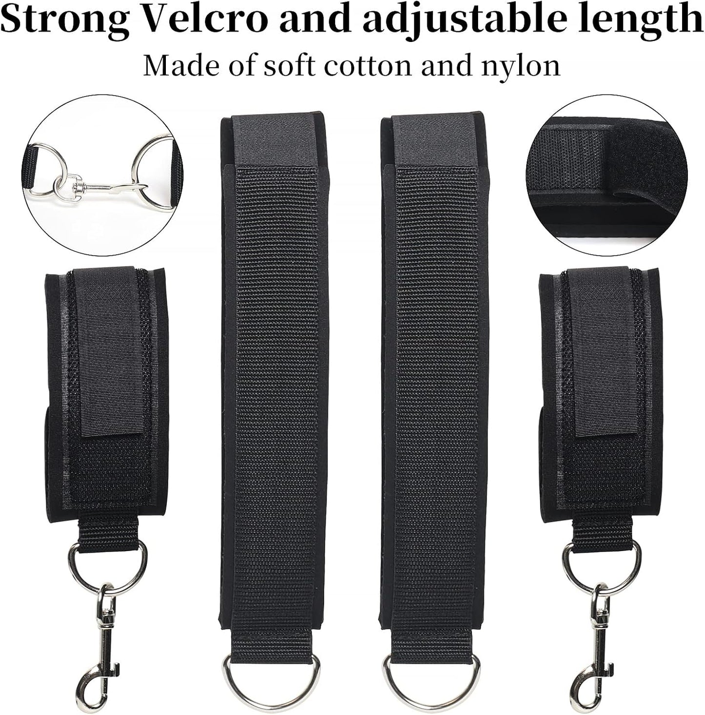 VelcroBond Adjustable Bondage Straps with Padding - Vixen | Nova Network
