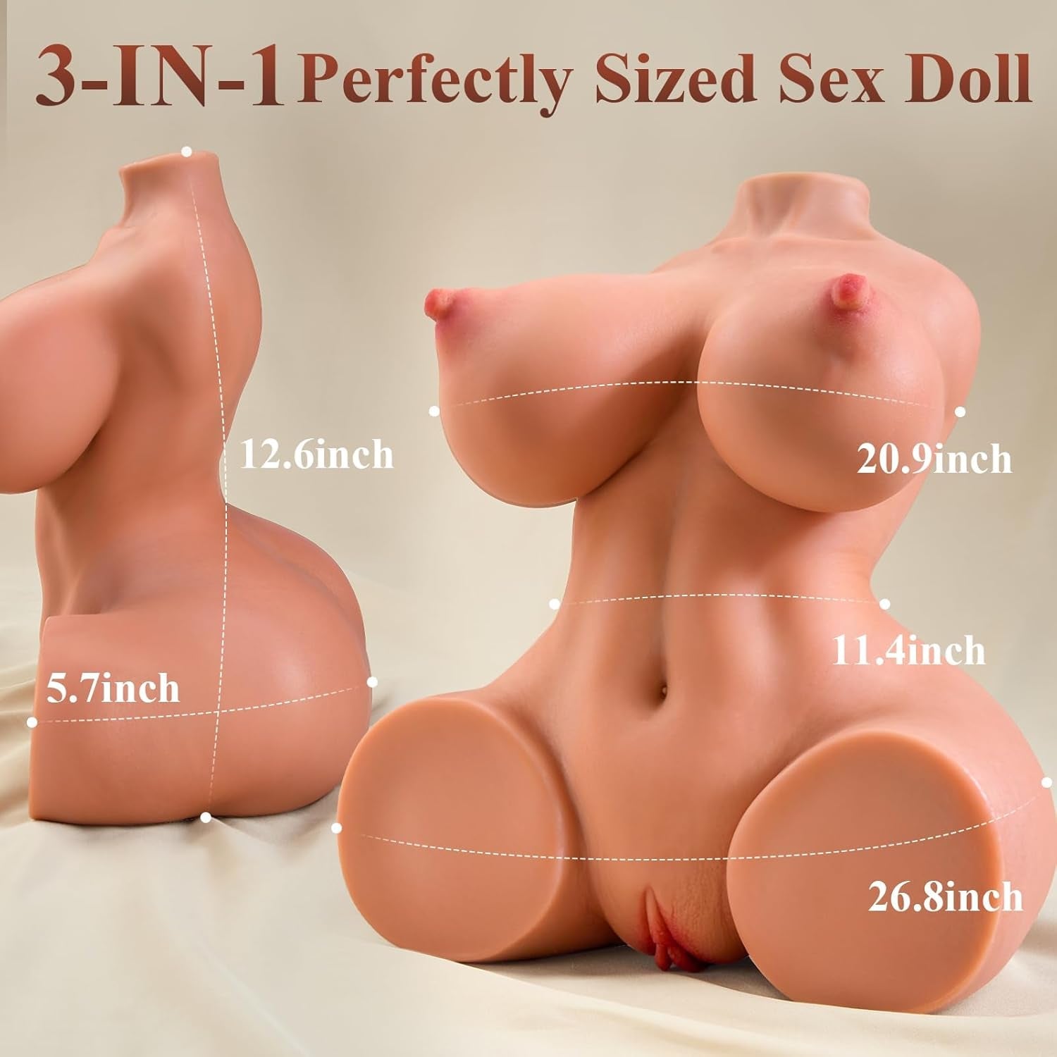 VeloraCurve Realistic TPE Sex Doll Torso - Vixen | Nova Network