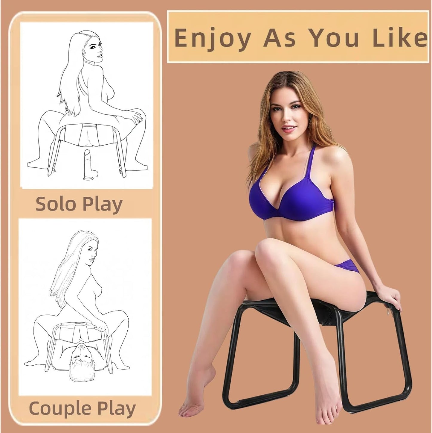 VeloraMotion Intimacy Support Stool - Vixen | Nova Network
