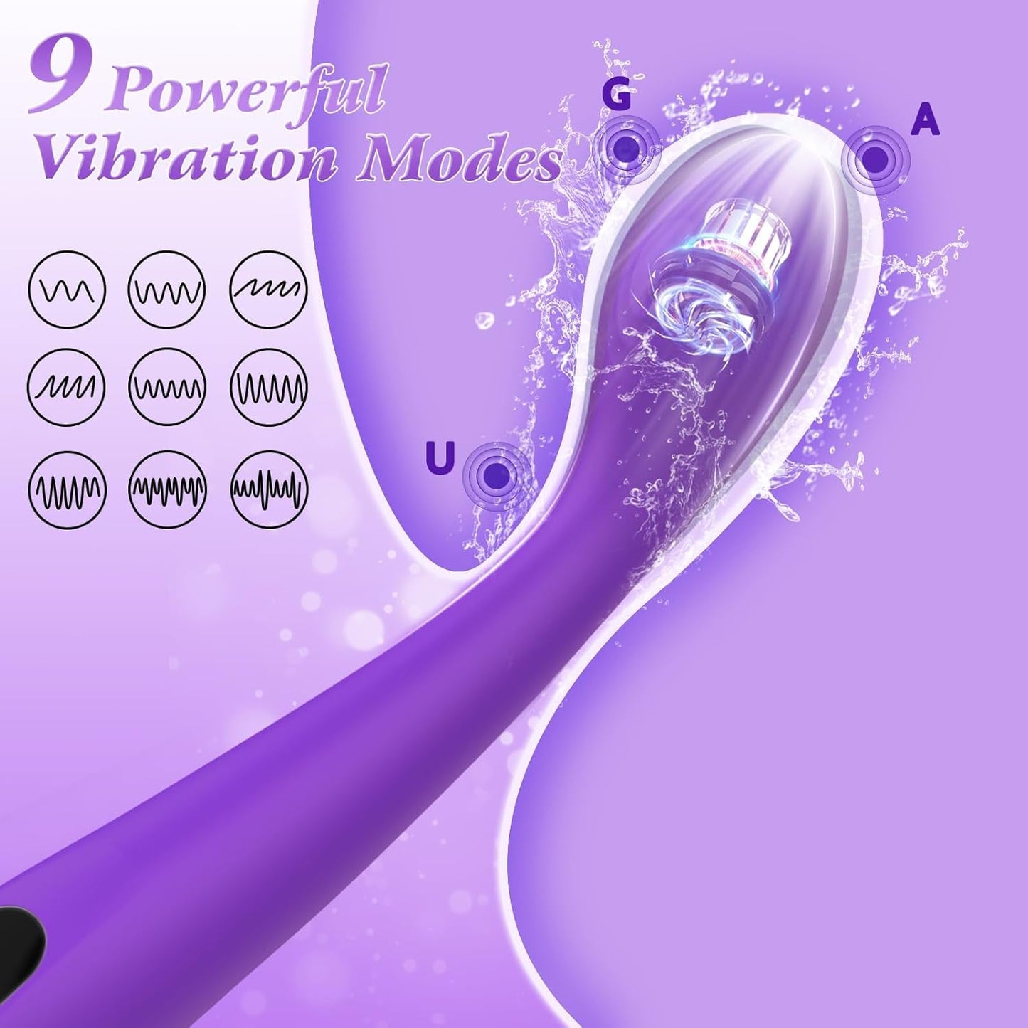 VelvetArc G - Spot Vibrator Wand with LCD - Vixen | Nova Network