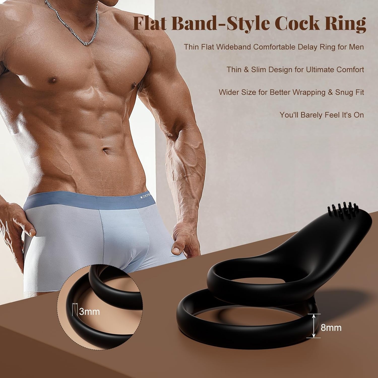 VelvetBand Soft Brush Clit Stimulator Cock Ring - Vixen | Nova Network
