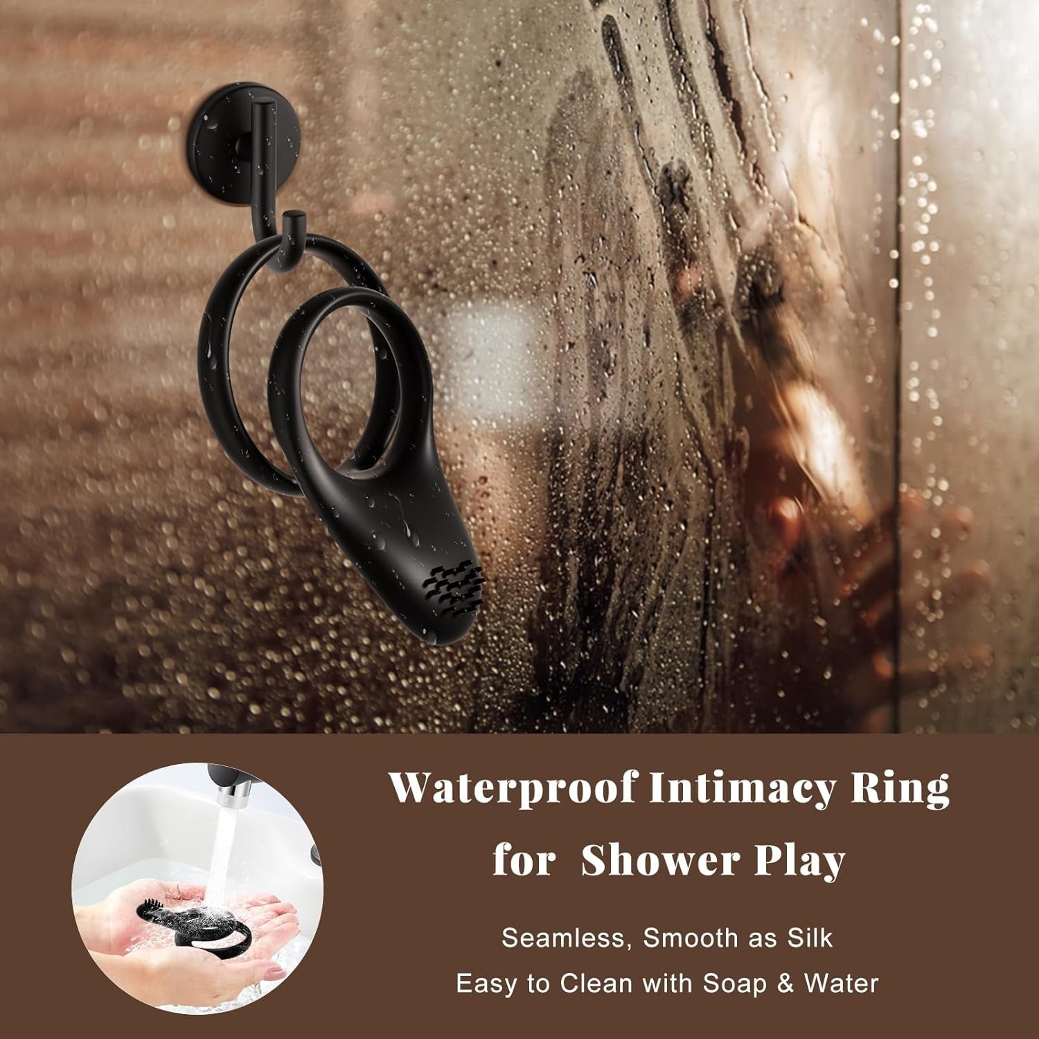 VelvetBand Soft Brush Clit Stimulator Cock Ring - Vixen | Nova Network