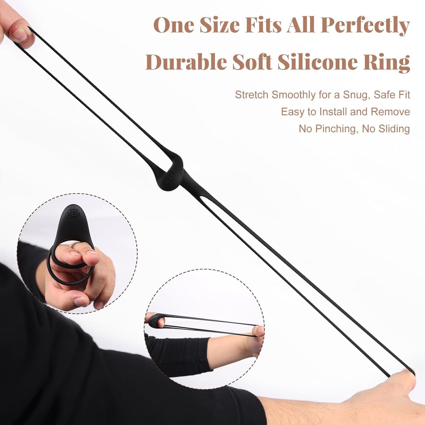 VelvetBand Soft Brush Clit Stimulator Cock Ring - Vixen | Nova Network
