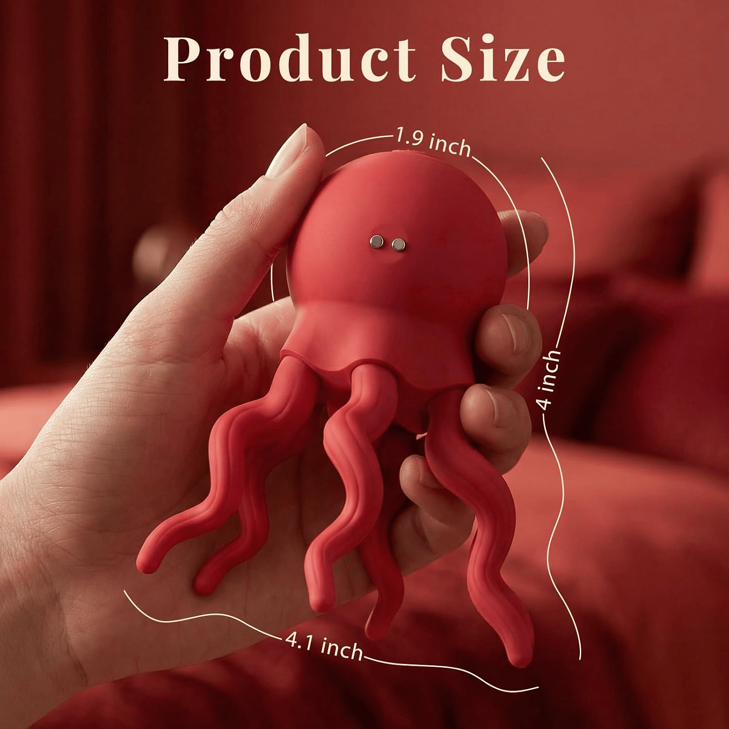 VelvetCoil Octopus Wearable Nipple Vibrators – Remote, 7 Modes - Vixen Adult Playroom