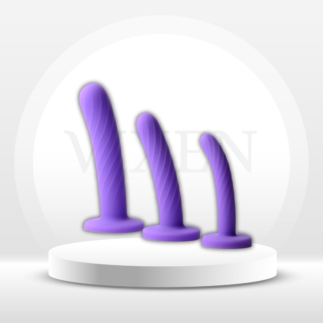 VelvetCurve 3 - Piece Silicone Dildo Set - Vixen | Nova Network