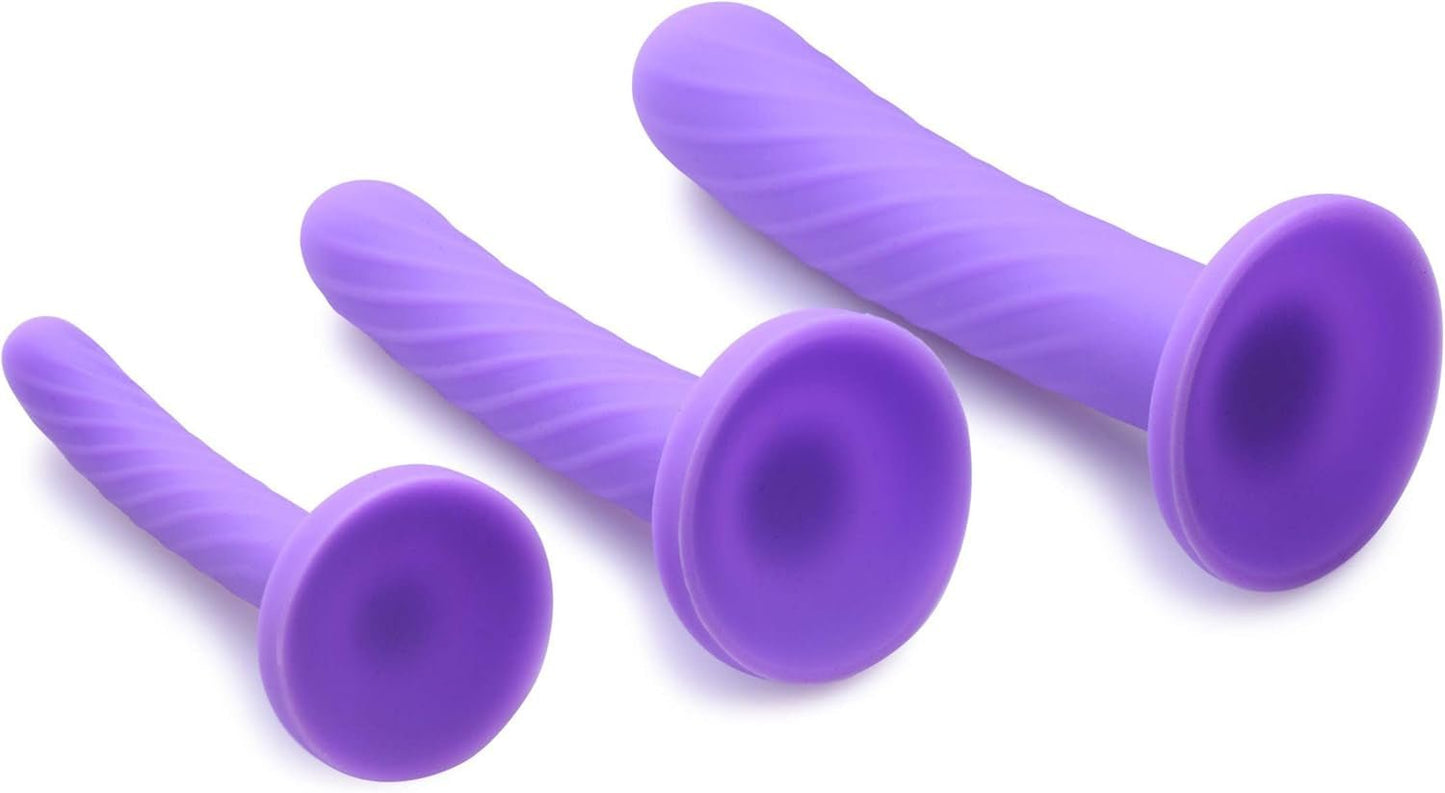 VelvetCurve 3 - Piece Silicone Dildo Set - Vixen | Nova Network