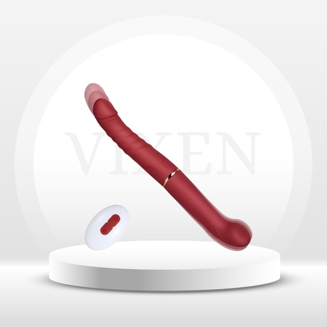 VelvetDuo Double Headed Thrusting Dildo Vibrator - Vixen | Nova Network