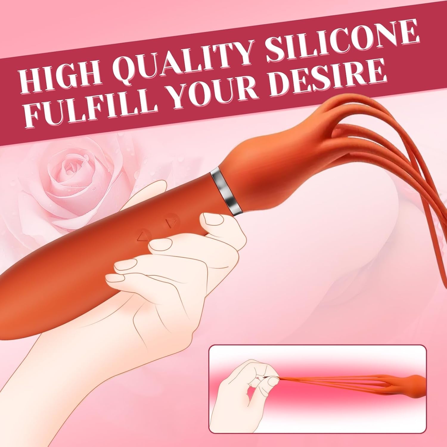 VelvetFlicker Vibrating BDSM Sex Whip & Wand - Vixen | Nova Network