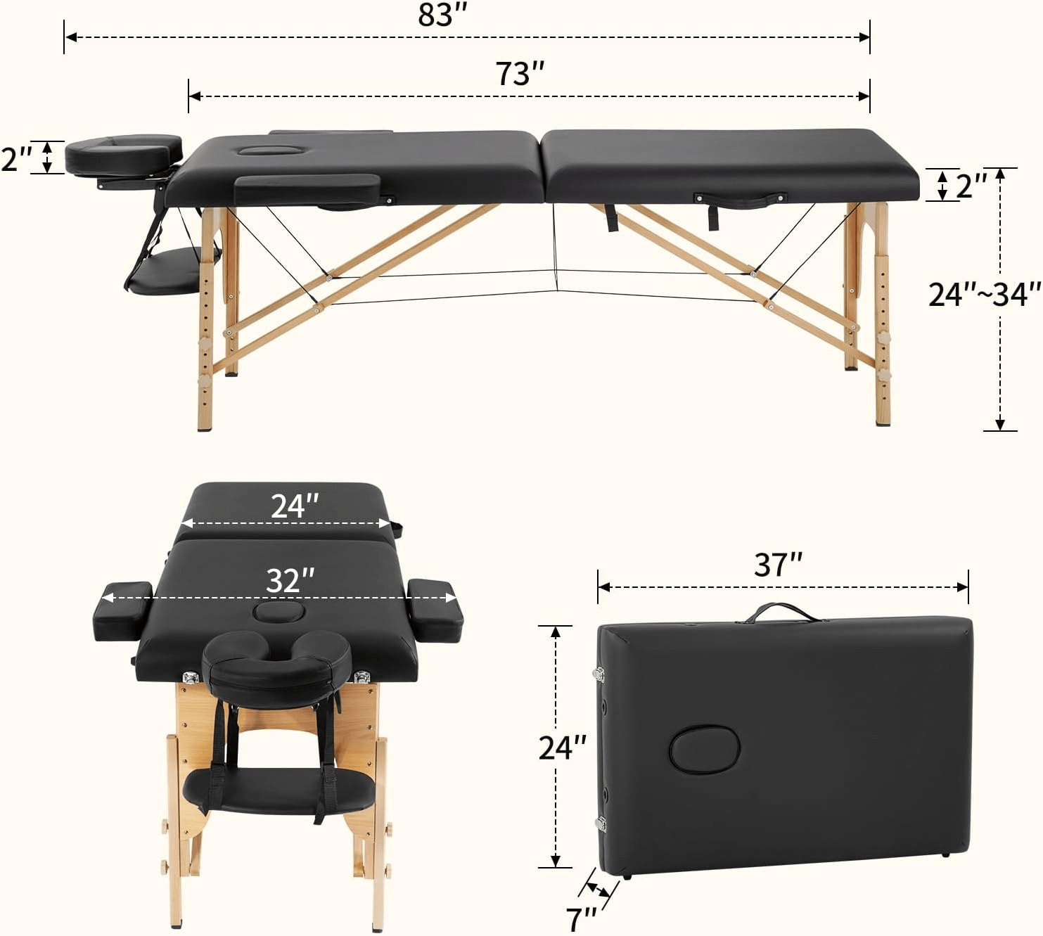 VelvetFold Portable Sensual Massage Sex Table - Vixen | Nova Network
