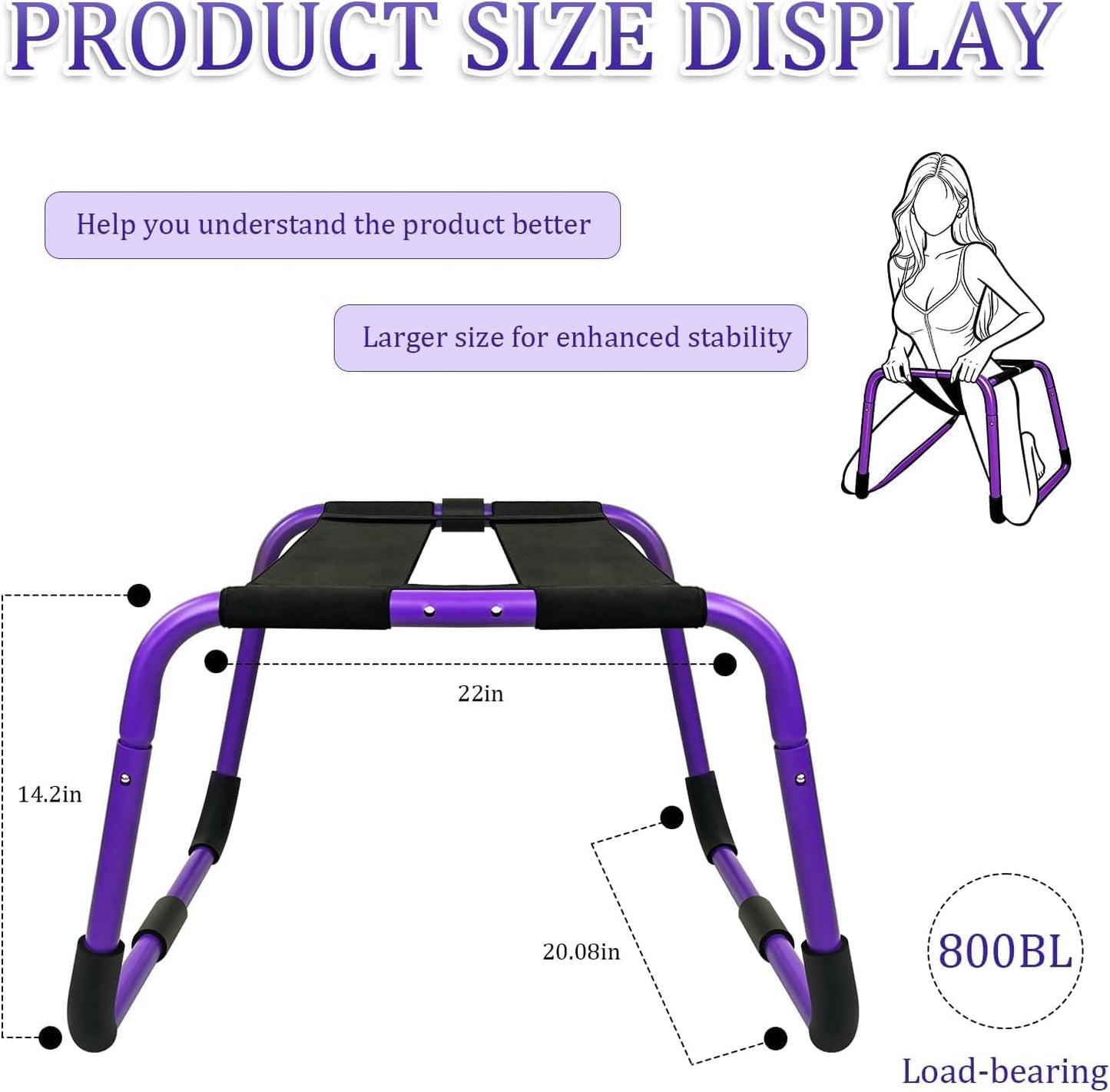 VelvetHour Oversized Sex Chair | 500 lbs Support Steel Frame - Vixen Adult Playroom