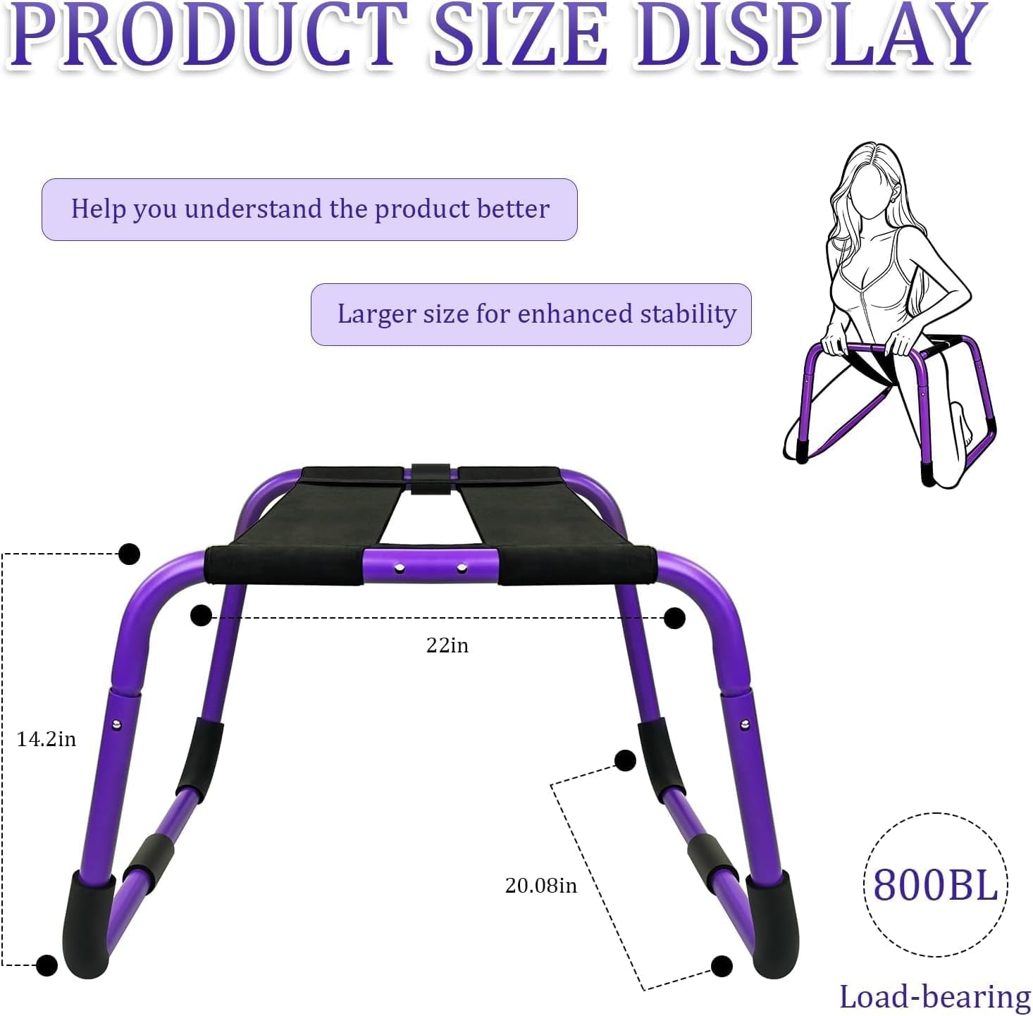 VelvetHour Oversized Sex Chair | 500 lbs Support Steel Frame - Vixen Adult Playroom