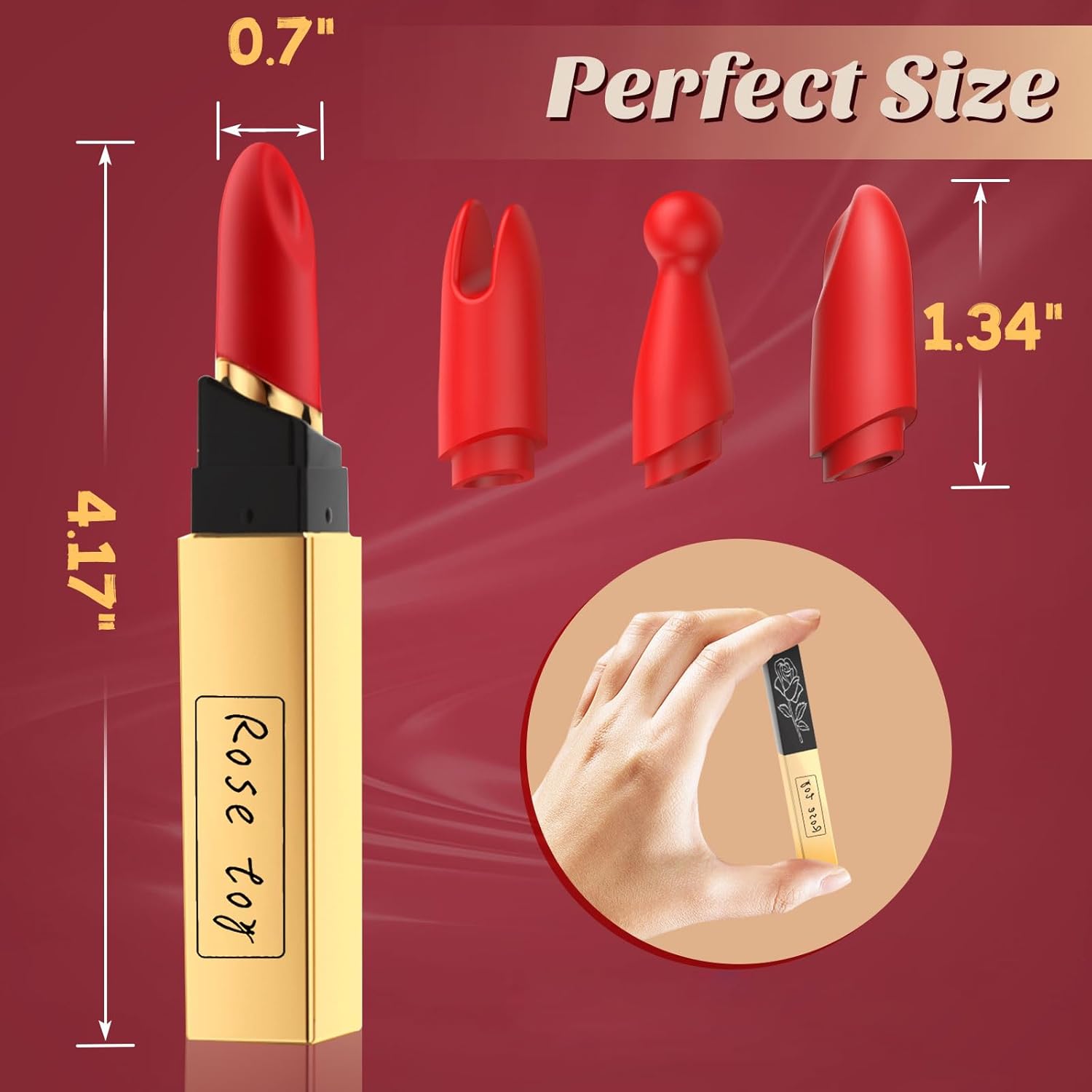 VelvetKiss 3 - in - 1 Lipstick Bullet Vibrator - Vixen | Nova Network