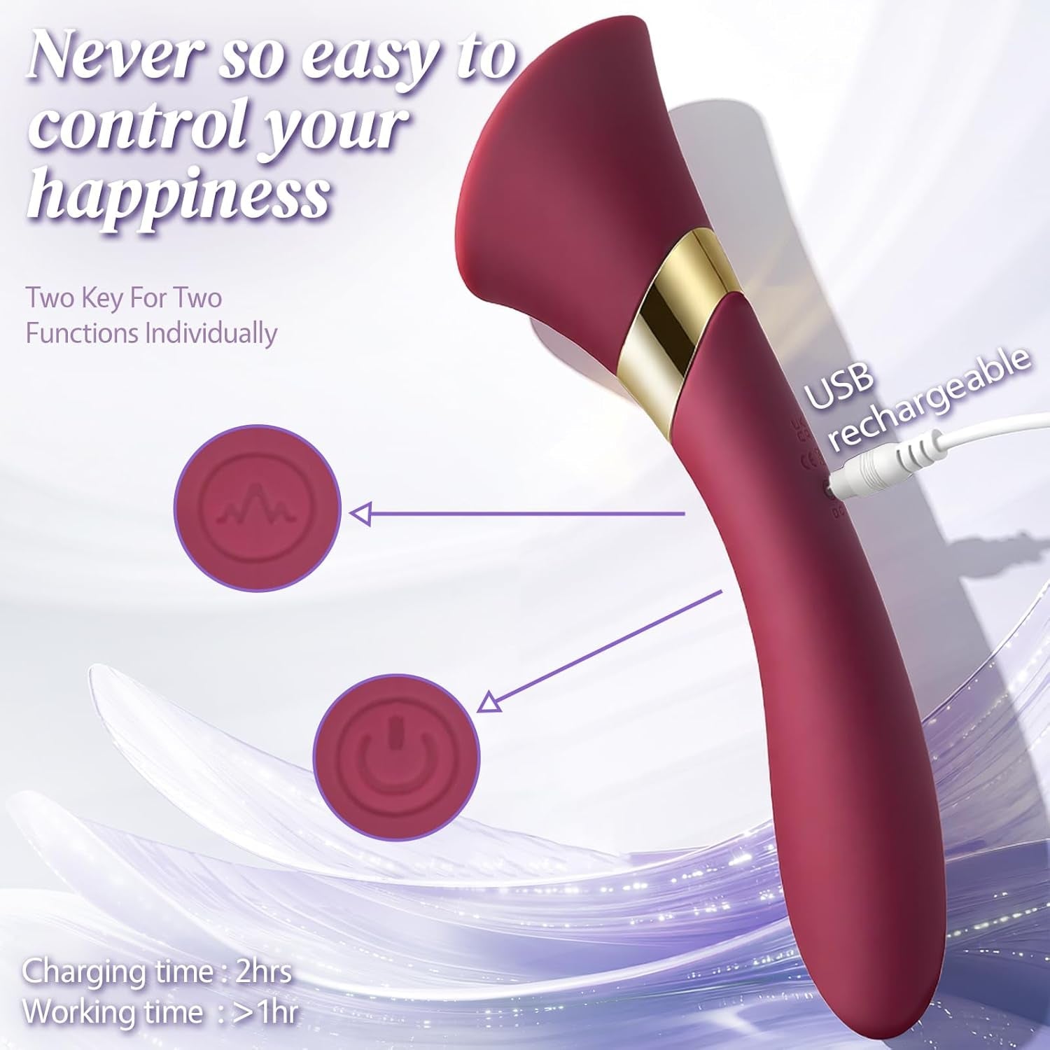 VelvetLick Clit Licking Vibrator Dual Motor Tongue Wand - Vixen | Nova Network