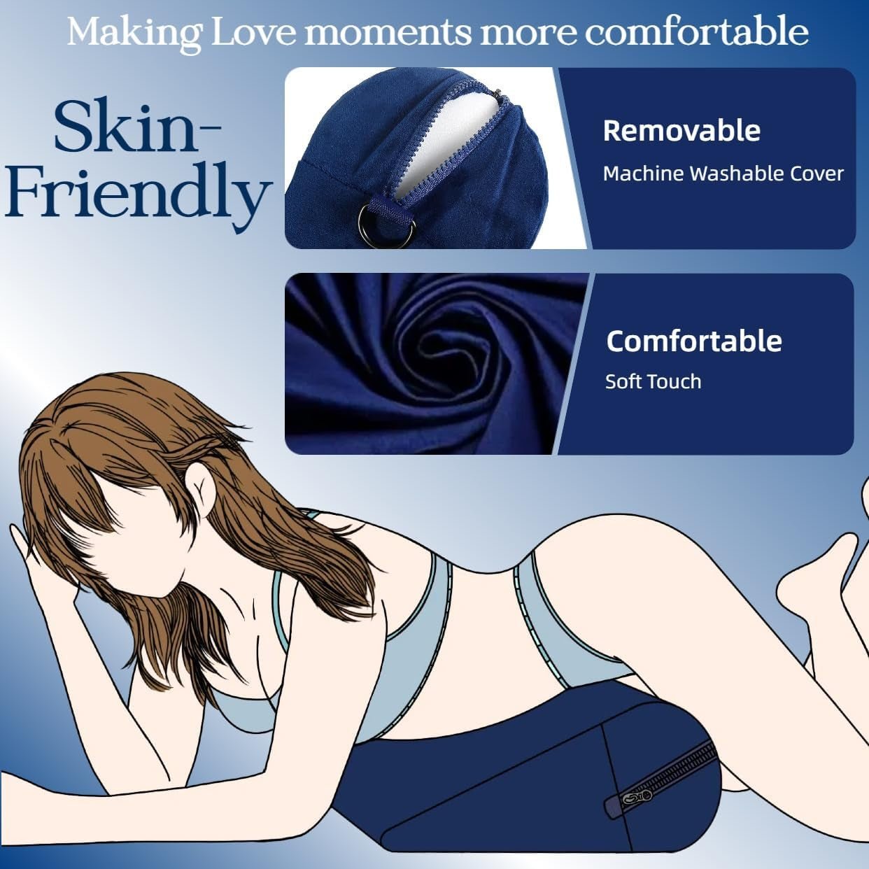 VelvetLift Sex Positions Pillow with Cuffs - Vixen | Nova Network