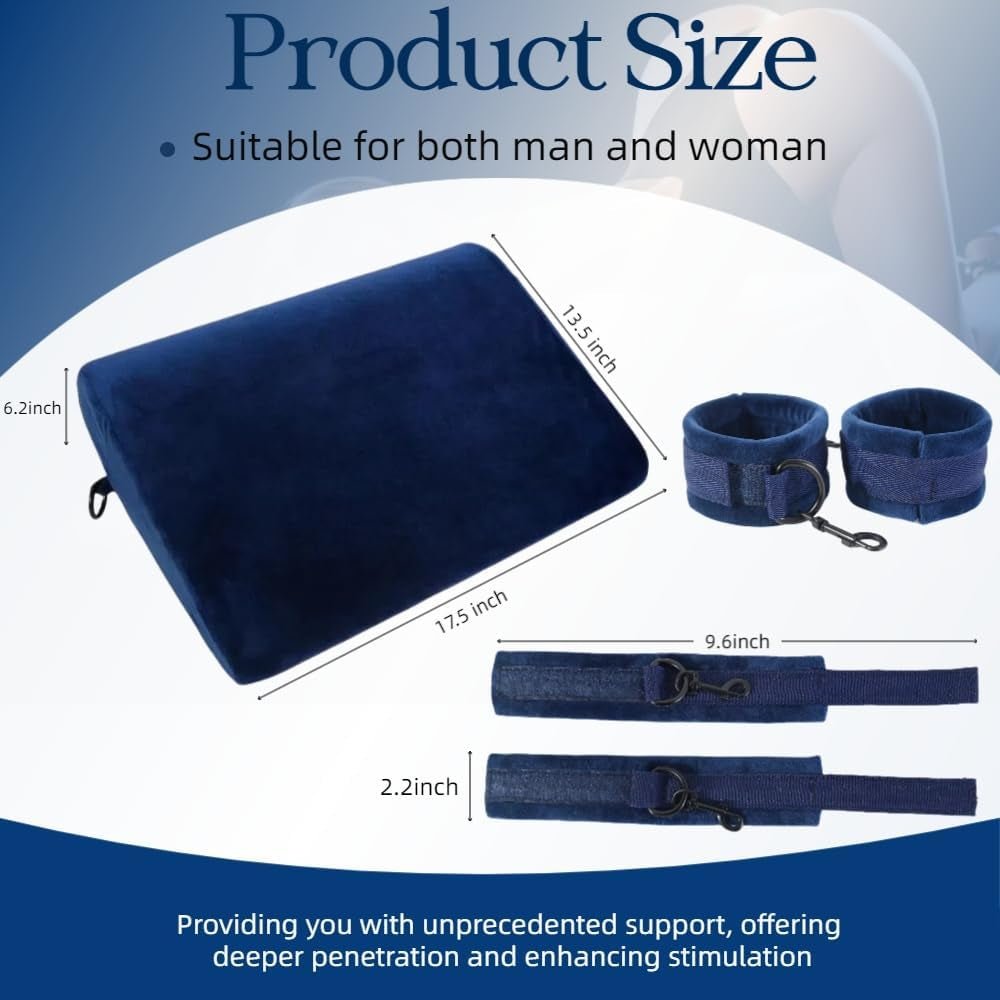 VelvetLift Sex Positions Pillow with Cuffs - Vixen | Nova Network