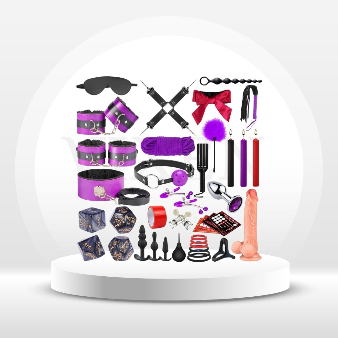 VelvetObedience 36-Piece BDSM Kit Purple Edition Vixen | Nova Network VelvetObedience 36-Piece BDSM Kit Purple Edition Vixen | Nova Network