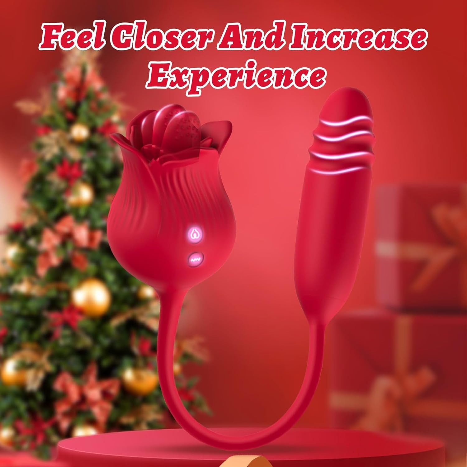 VelvetPetal Rose Licking Dual - Ended G - Spot Vibrator - Vixen | Nova Network