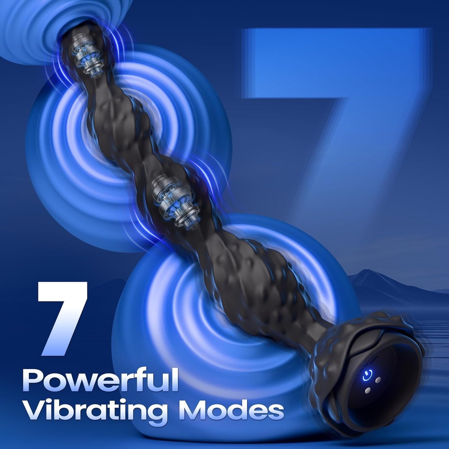 VelvetRise Vibrating Anal Beads Wand with Remote Control - Vixen | Nova Network