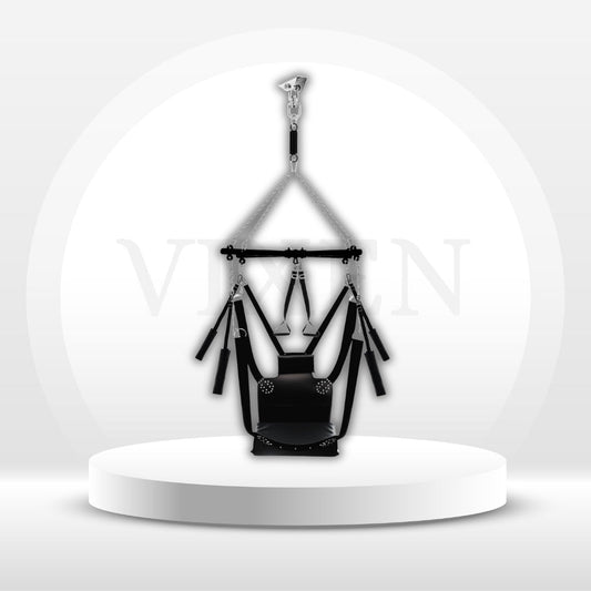 VelvetSpin 360° Spinning Sex Swing Leather Sling Kit - Vixen | Nova Network