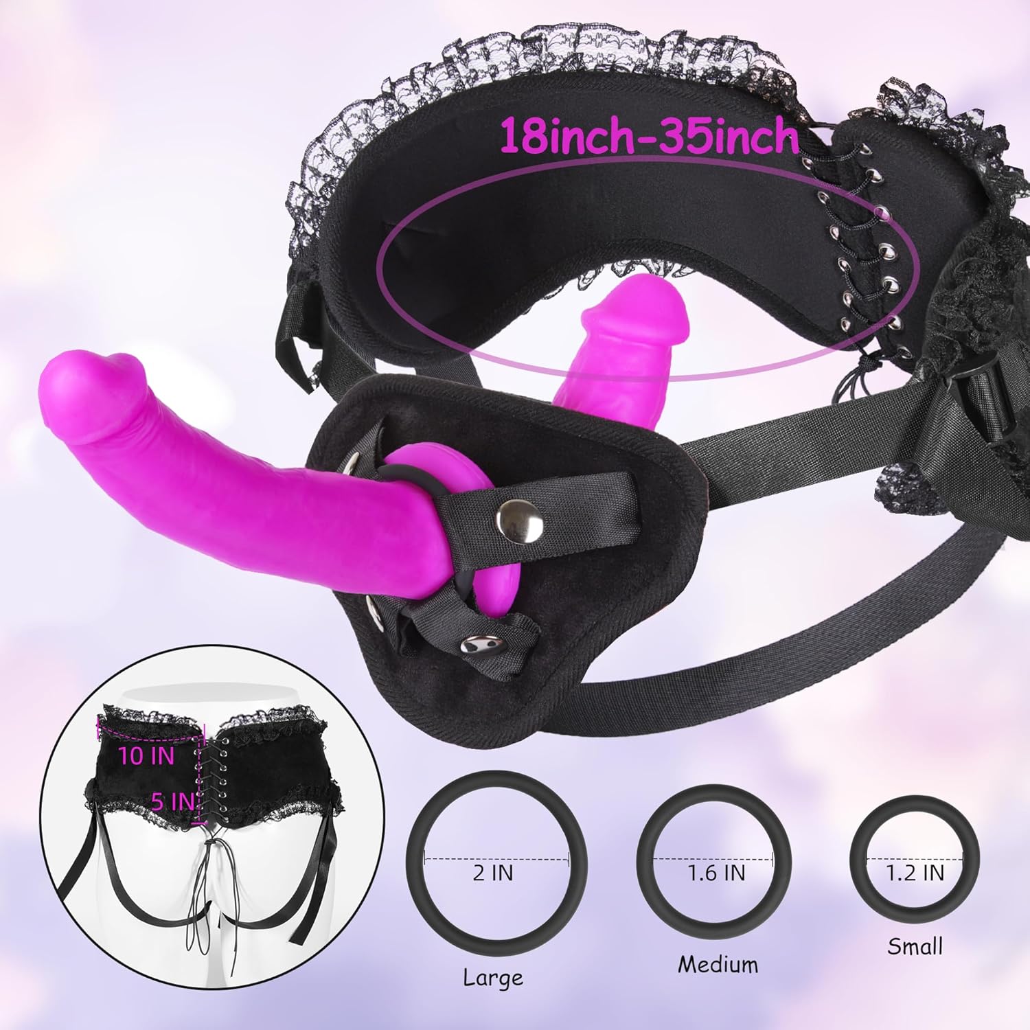 VelvetStrap Dual Dildo Harness Set - Vixen | Nova Network