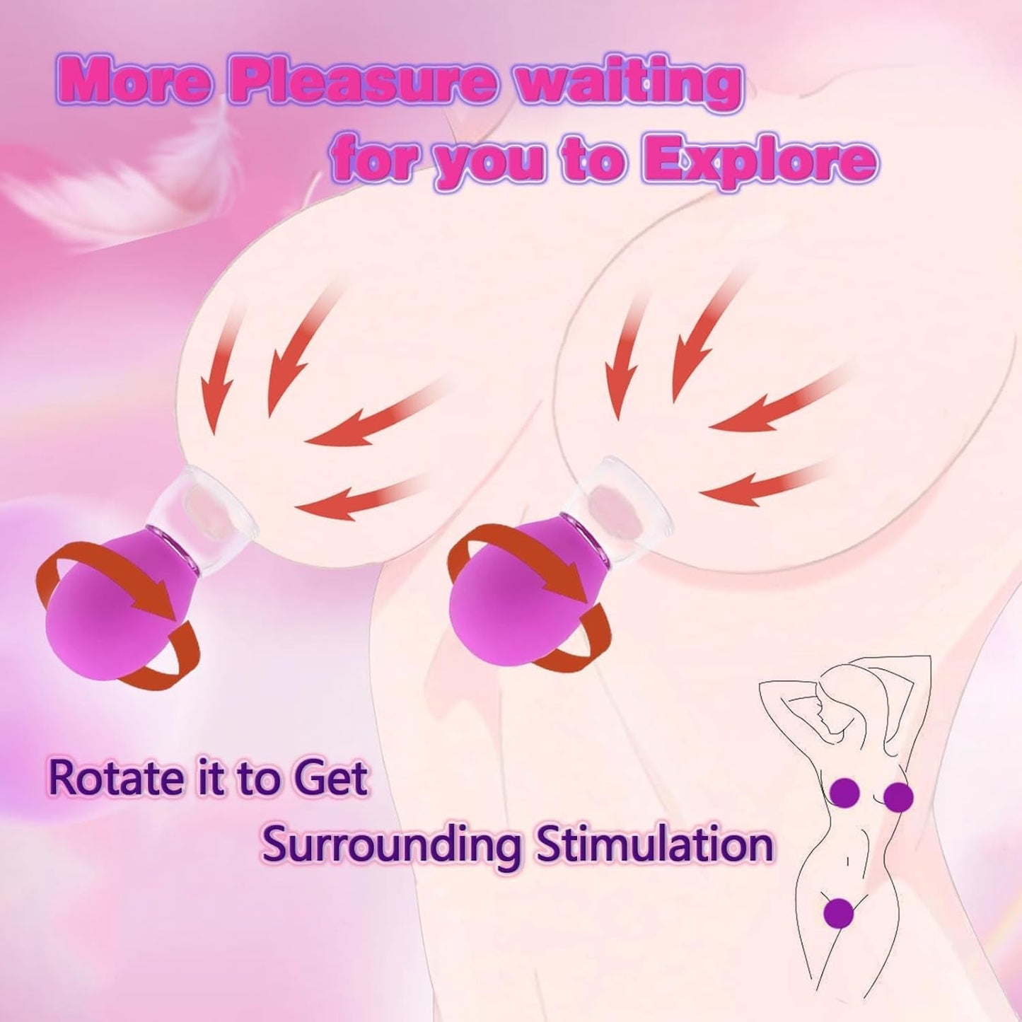 VelvetSuction Nipple Suckers – Manual Suction Nipple & Clit Stimulator - Vixen Adult Playroom