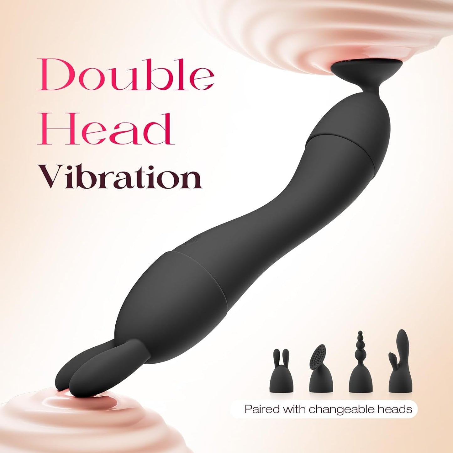 VelvetSwitch Wand Vibrator Kit with 4 Heads - Vixen | Nova Network