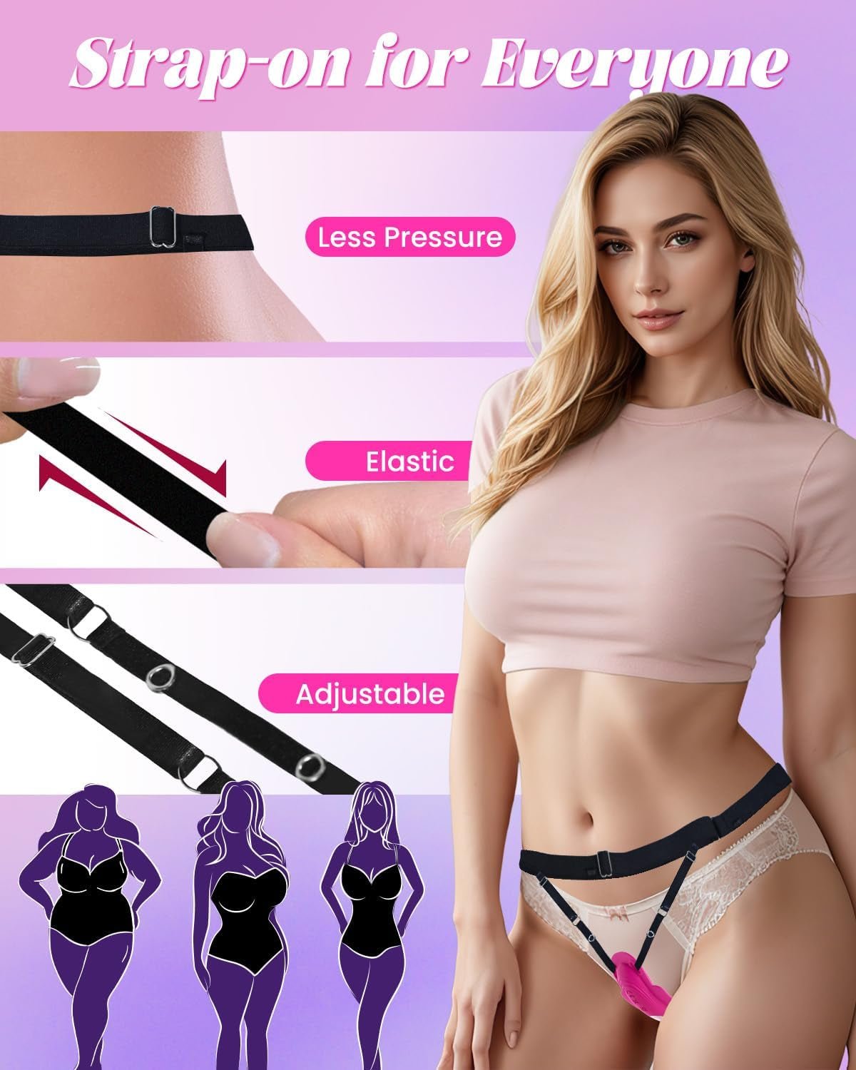 VelvetSync App/Remote Strap - On Panty Vibrator - Vixen | Nova Network