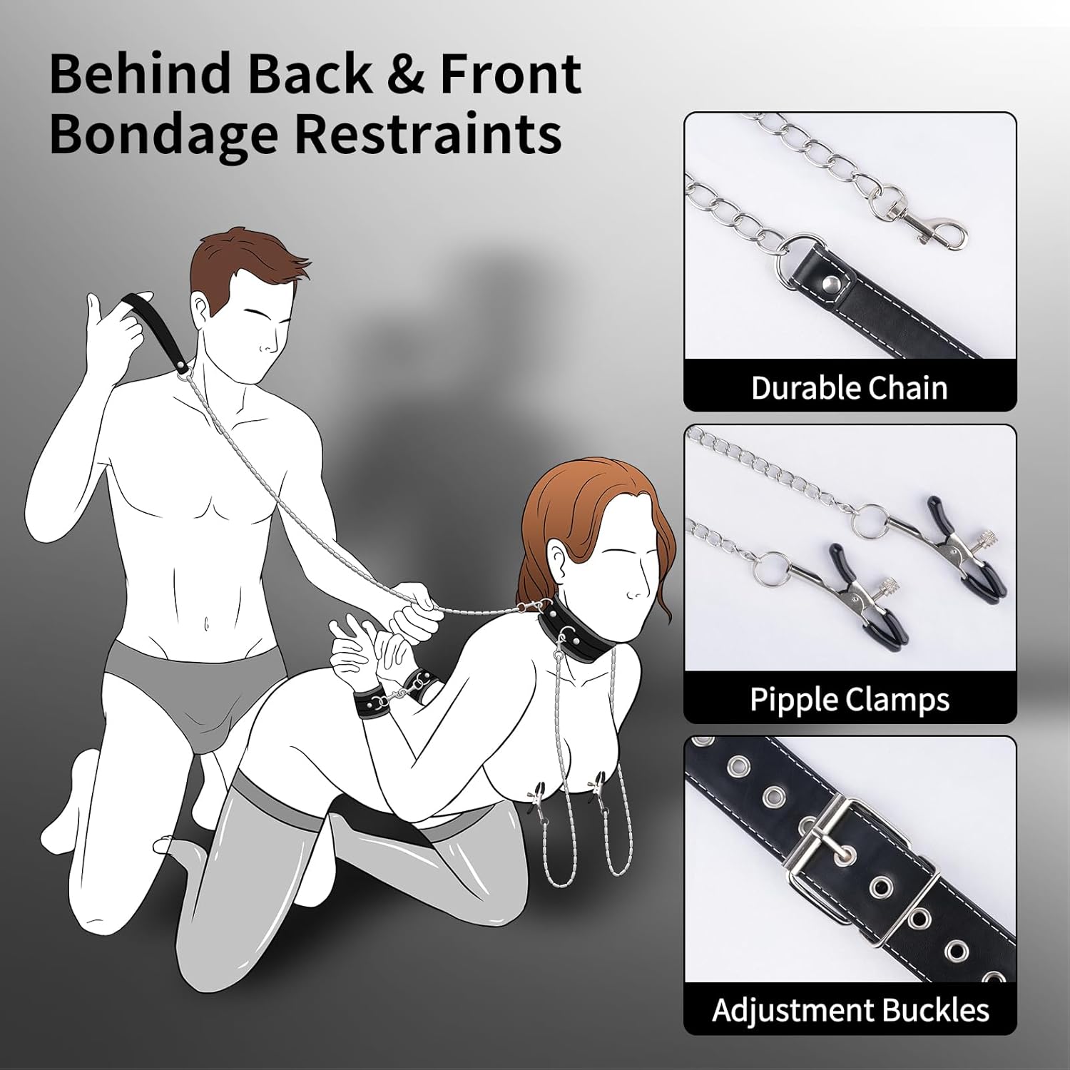 VelvetTether Bondage Collar Restraints Set - Vixen | Nova Network