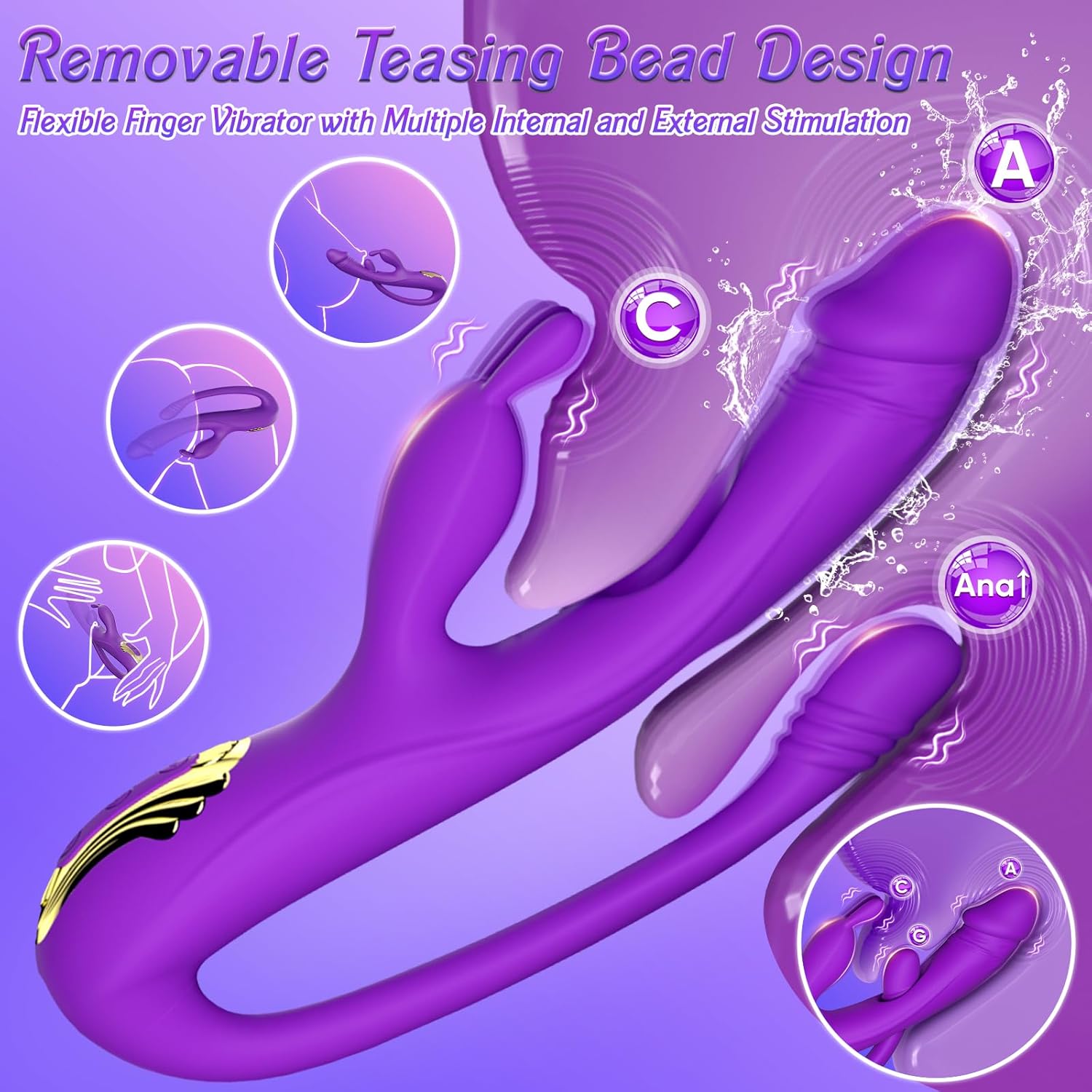 VelvetThrive 3 - in - 1 Rabbit Vibrator - Vixen | Nova Network