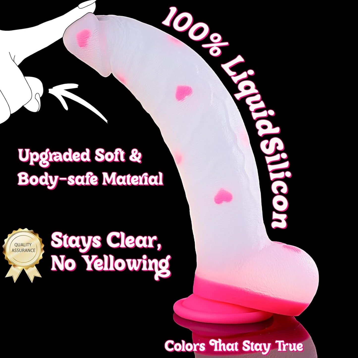 VelvetTitan 12" Liquid Silicone Dildo - Vixen | Nova Network