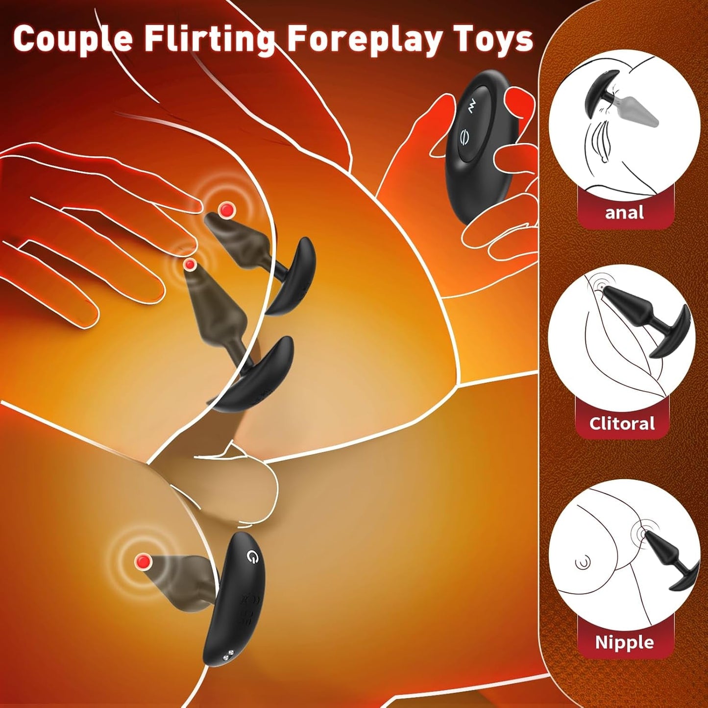 VelvetTrio 3-Pc Anal Plug Kit - Vixen Adult Playroom