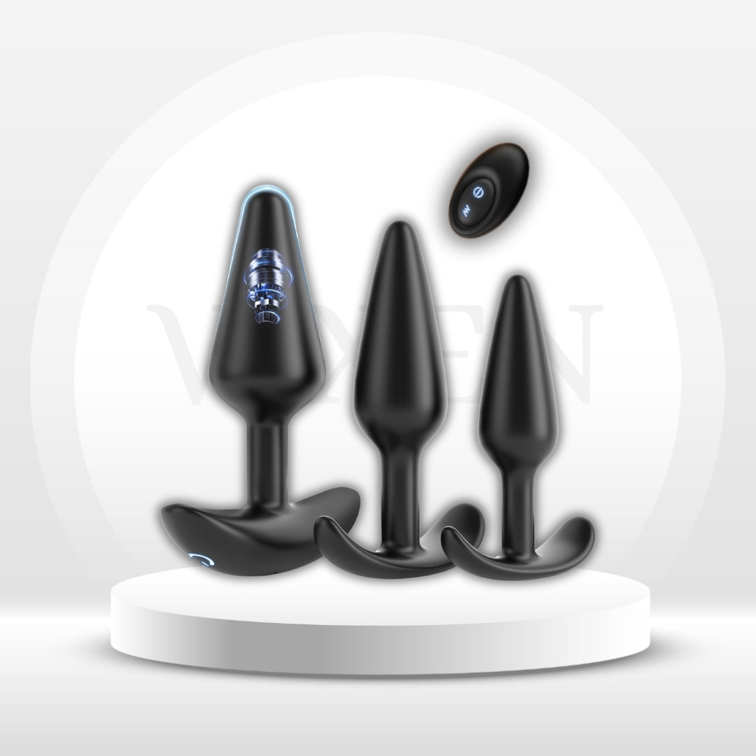 VelvetTrio 3-Pc Anal Plug Kit - Vixen Adult Playroom