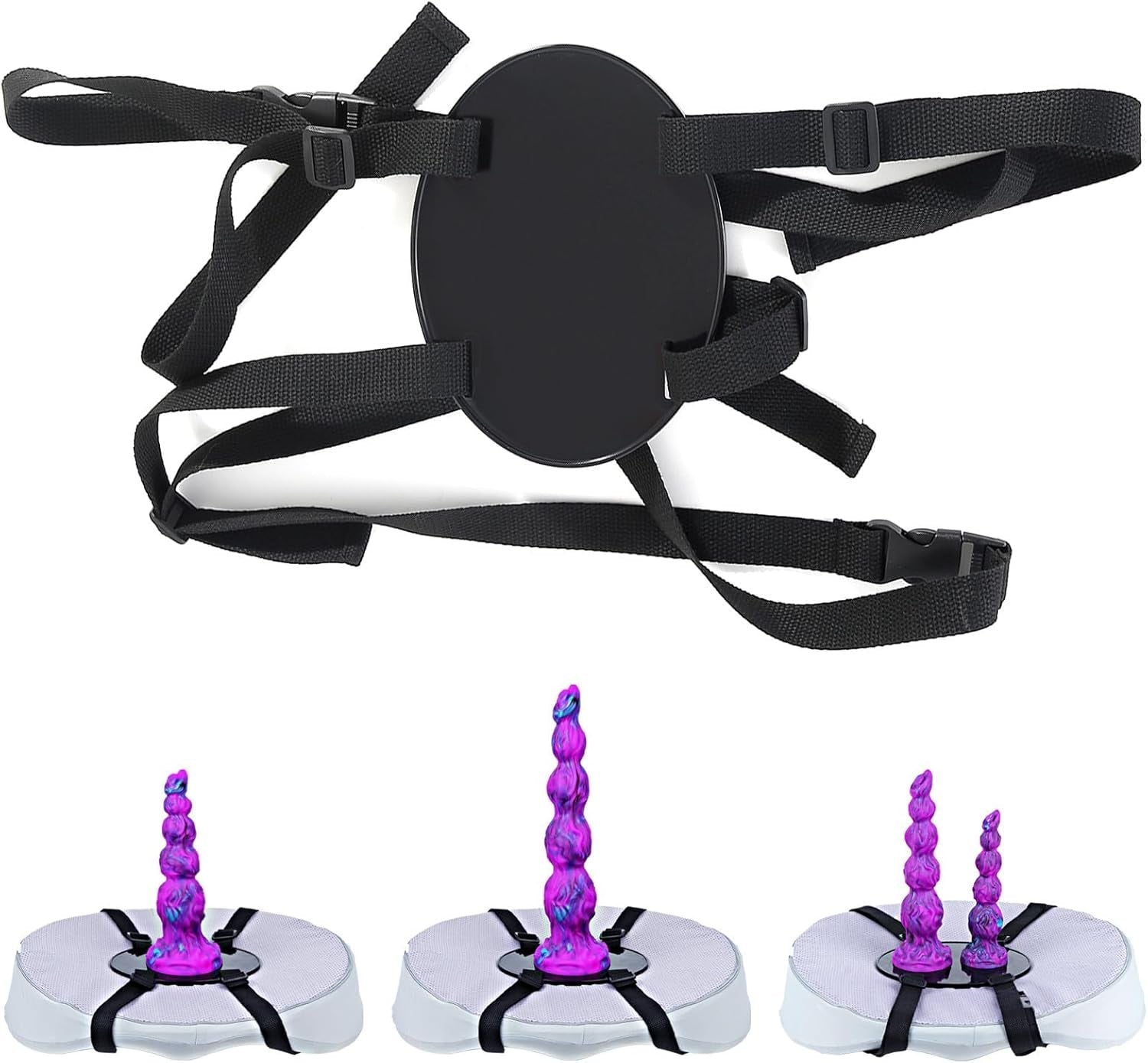 VelvetTwin XL Suction Cup Dildo Saddle - Vixen | Nova Network