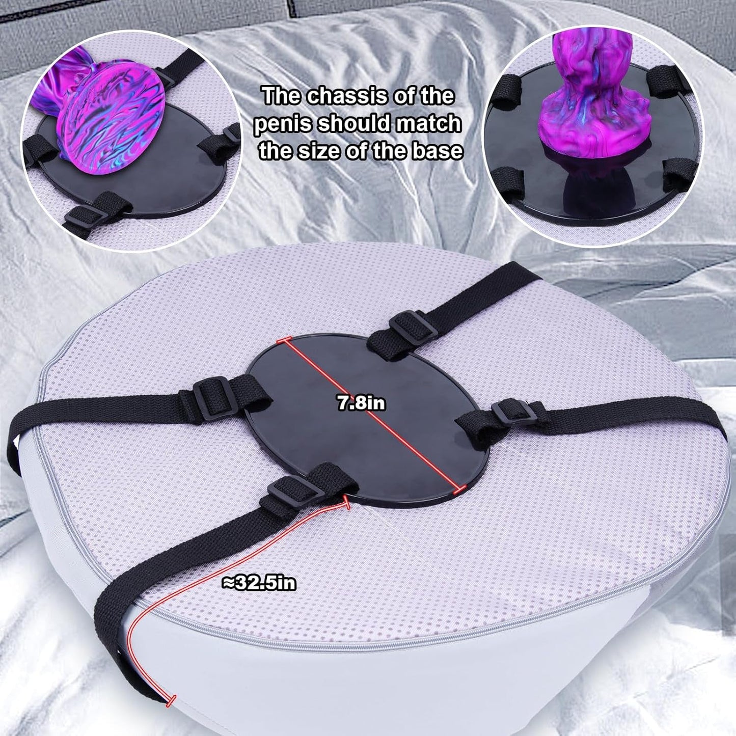 VelvetTwin XL Suction Cup Dildo Saddle - Vixen | Nova Network