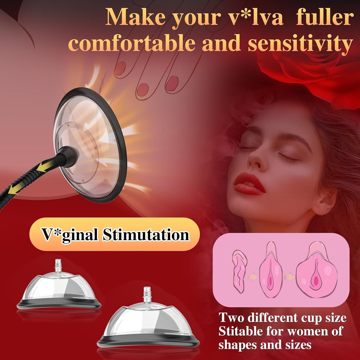 VelvetVac Couples Pump Set | Penis, Pussy & Nipple Cups - Vixen Adult Playroom